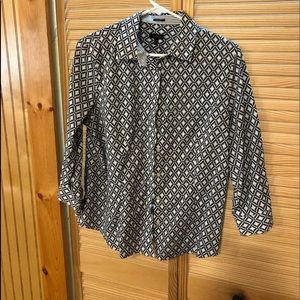 Talbots wrinkle resistant button down blouse.
